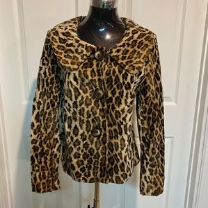 Helene Berman London Leopard Coat Size M